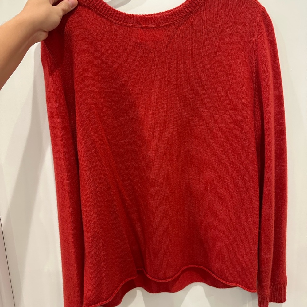 Reformation Cashmere Boyfriend Sweater in sundried tomato
